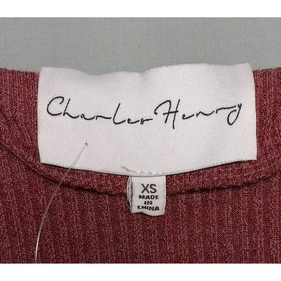 Charles Henry Mini Tie Waist Soft Ribbed Long‎ Sleeved Casual Dress Sz XS - Picture 3 of 8